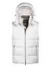 Moorer Fire Hooded Gilet In White