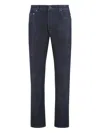 Moorer Five-pocket Denim Jeans In Blue
