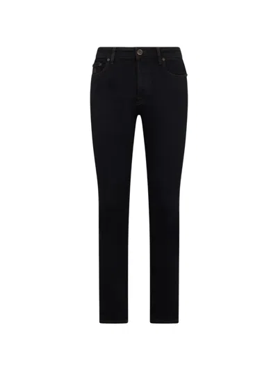 Moorer Five-pocket Jeans In Black