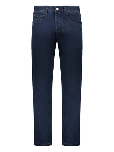 Moorer Five-pocket Jeans In Blue