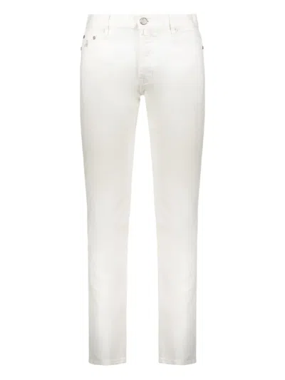 Moorer Five-pocket Jeans In White