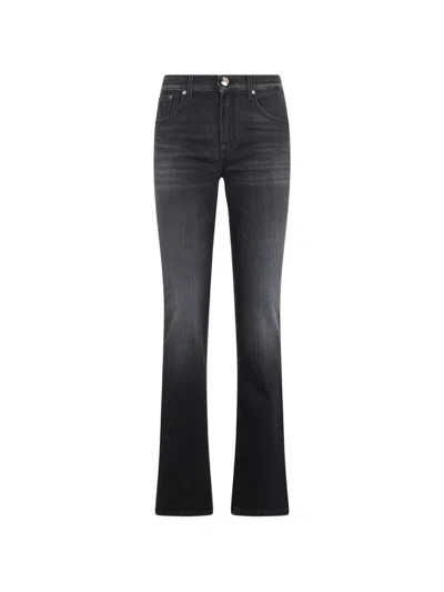 Moorer Five-pockets Jeans In Black