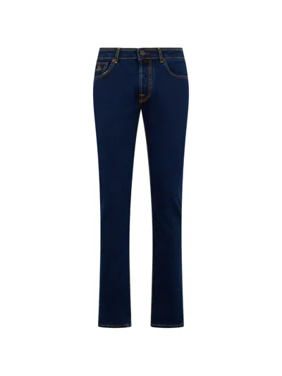 Moorer Five-pockets Jeans In Blue