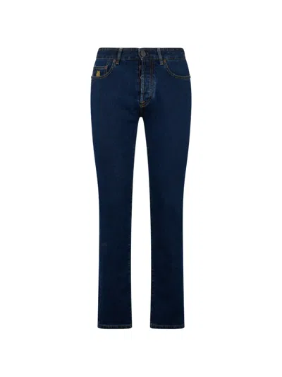 Moorer Five-pockets Jeans In Blue