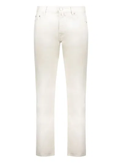 Moorer Five-pockets Jeans In White