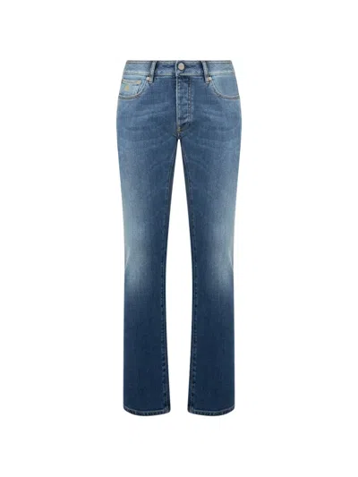 Moorer Five-pocket Jeans In Blue