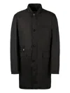 Moorer Shinjuku Techno Fabric Jacket In Black