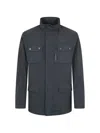Moorer Flap-pocket Jacket In Blue