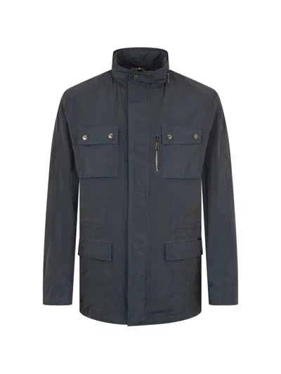 Moorer Flap-pocket Jacket In Blue