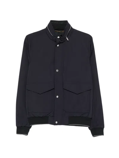 Moorer Flap-pocket Jacket In Blue