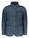 Moorer Flap-pockets Denim Jacket In Brown