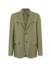 Moorer Flap-pocket Jacket In Green