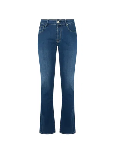 Moorer Flared-cut Jeans In Blue