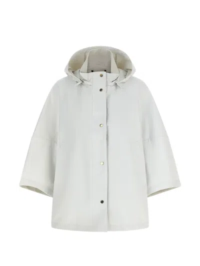 Moorer Florida Hooded Jacket Mid Length Sleeves In Multi