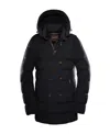Moorer Quilted Double-breasted Jacket In Black