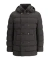 Moorer Florio Double-breasted Padded Jacket In Brown