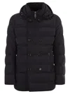 Moorer Florio-kn - Double-breasted Down Jacket In Black