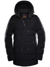 Moorer Quilted Double-breasted Jacket In Black