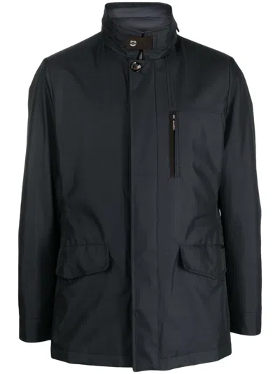 Moorer Ford-gf Funnel-neck Padded Jacket In Blue