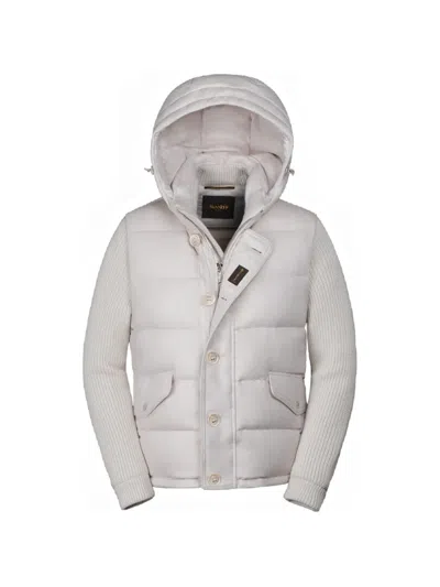 Moorer Foscolo-ba1 Padded Jacket In Neutral