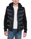 Moorer Foscolo Cashmere-sleeve Down Jacket In Blue
