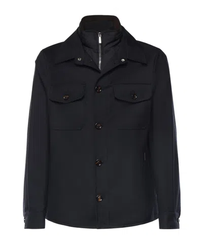 MOORER MOORER FOUR-POCKET BUTTONED COAT