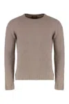 Moorer Frankie Wool And Cashmere Sweater In Brown