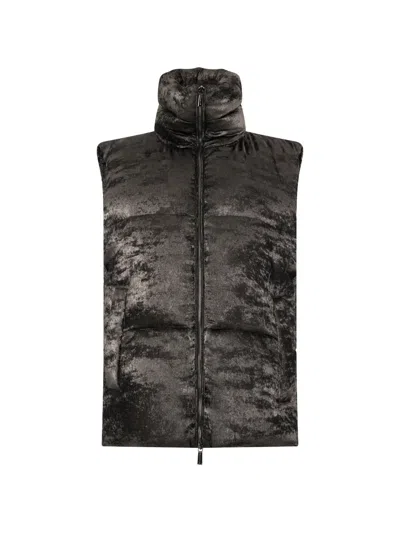 Moorer Fuente-mte Quilted Gilet In Black
