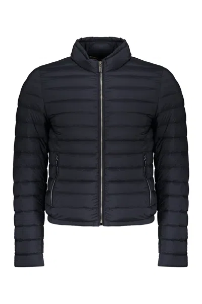 Moorer Full Zip Down Jacket In Blue