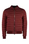 Moorer Full Zip Down Jacket In Red