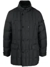 Moorer Slate Polyester Morris Down Jacket In Grey