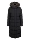 Moorer Fur-trim Coats In Black