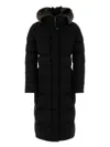 Moorer Padded Quilted Jacket Removable Hood In Black