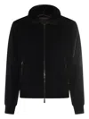 Moorer Dark Grey Wool Bellati Casual Jacket In Black