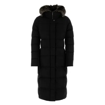 Moorer Fur-trim Down Jacket In Black