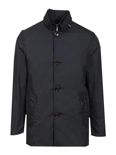 Moorer Borromini Raincoat In Blue