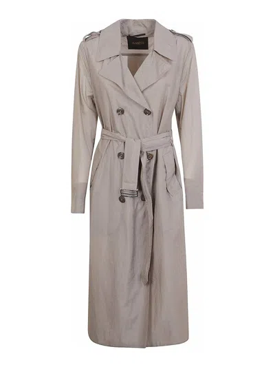 Moorer Gabardina - Gris In Gray