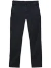 Moorer Gabardine Tapered Trousers In Blue