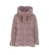 Moorer Gadia Hooded Puffer Jacket In Pink