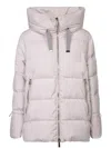 Moorer Puffer Jacket With Elegant Hood And Premium Insulation In White