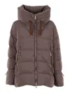 Moorer Gadia-os Down Jacket In Animal Print