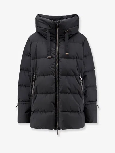 Moorer Gadia-stp Waterproof Fabric Down Jacket In Black