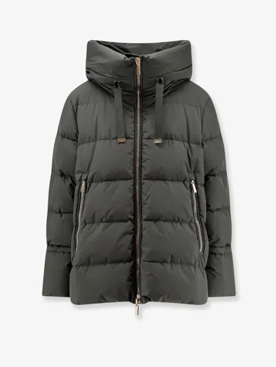 Moorer Gadia-stp Waterproof Fabric Down Jacket In Green