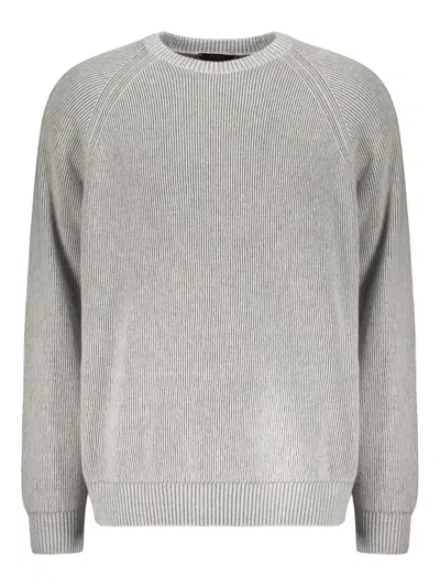 Moorer Gerone-cwv Crew-neck Sweater In Gray