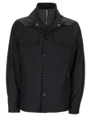 Moorer Four-pocket Buttoned Coat In Neutral