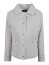 Moorer Quilted Jacket With Classic Collar And Button-down Front