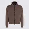 Moorer Casual Jacket With Fur Collar And Ribbed Finish