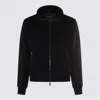 Moorer Dark Grey Wool Bellati Casual Jacket In Black