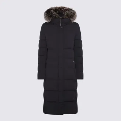 MOORER MOORER DARK BLUE DOWN JACKET