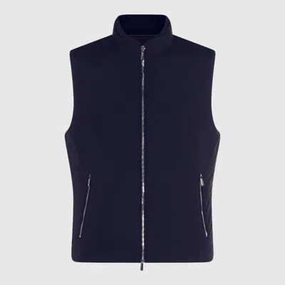 MOORER MOORER NAVY DOWN JACKET
